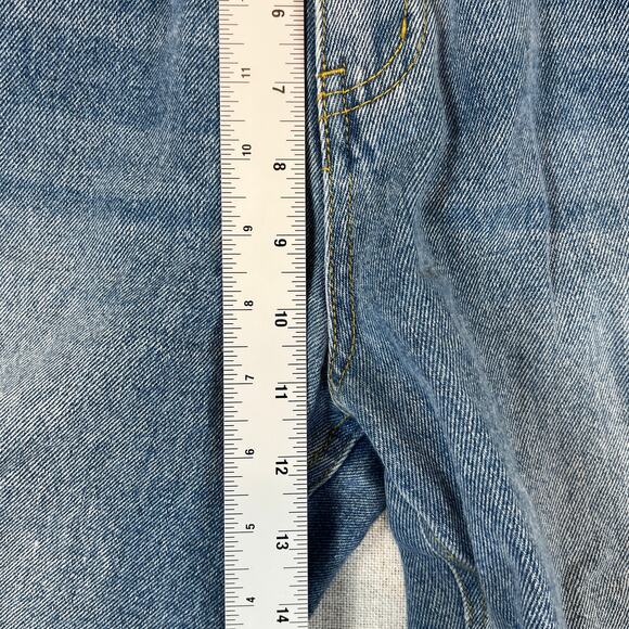 The Kript Barrel Leg Jeans Women's L 29x31 High Rise Distressed Streetwear - Picture 5 of 7